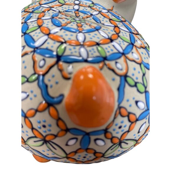 Servin Mexico Talavera Piggy Bank Hand Painted Ceramic Folk Art Pottery - Picture 16 of 16